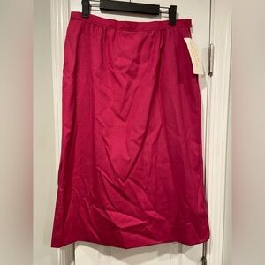 NWT VTG Pendleton Size 12 Country Sophisticates Pink Maxi Silk Blend Lined Skirt